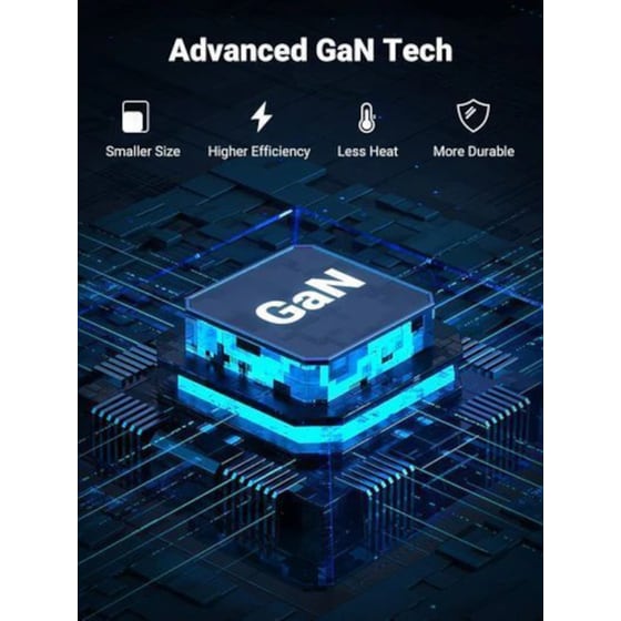 Φορτιστής Πρίζας Ugreen Gan Fast, 1x USB-A, 3x USB-C 65W - Black image 2
