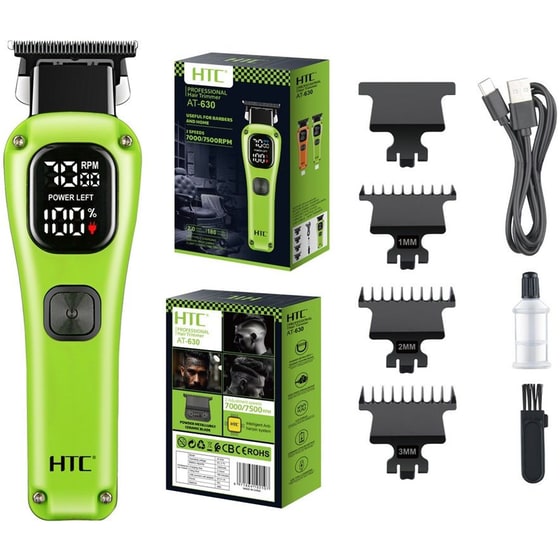 HTC AT-630 Trimmer Επαναφορτιζόμενη Πράσινο image 1