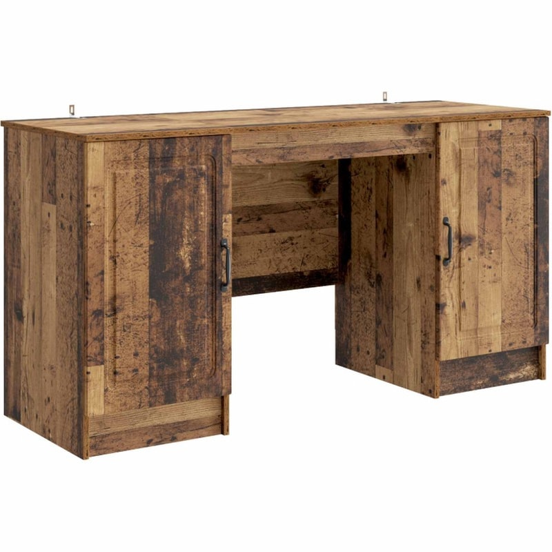 Γραφείο VidaXL από Επεξεργασμένο Ξύλο 142,5x50x75 cm - Παλιό Ξύλο