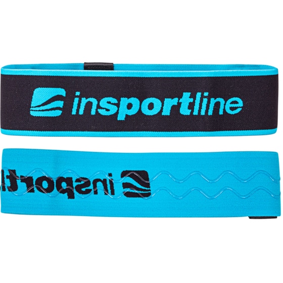 Λάστιχο Αντίστασης InSportline Hiplop M Μέτριο 66x7x0.2 cm - Γαλάζιο/Μαύρο image 0
