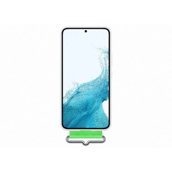 Θήκη Samsung Galaxy S22 - Samsung Silicone Cover with Strap - White image 1