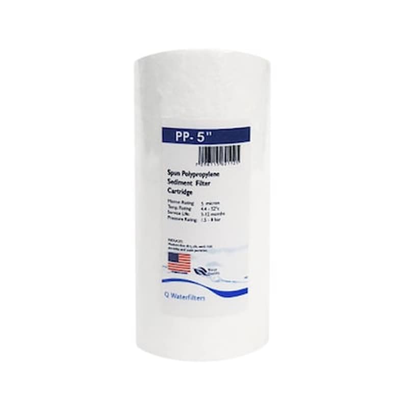 QWATERFILTERS Ανταλλακτικό Φίλτρο Πολυπροπυλενίου 5 Pp-5 Micron