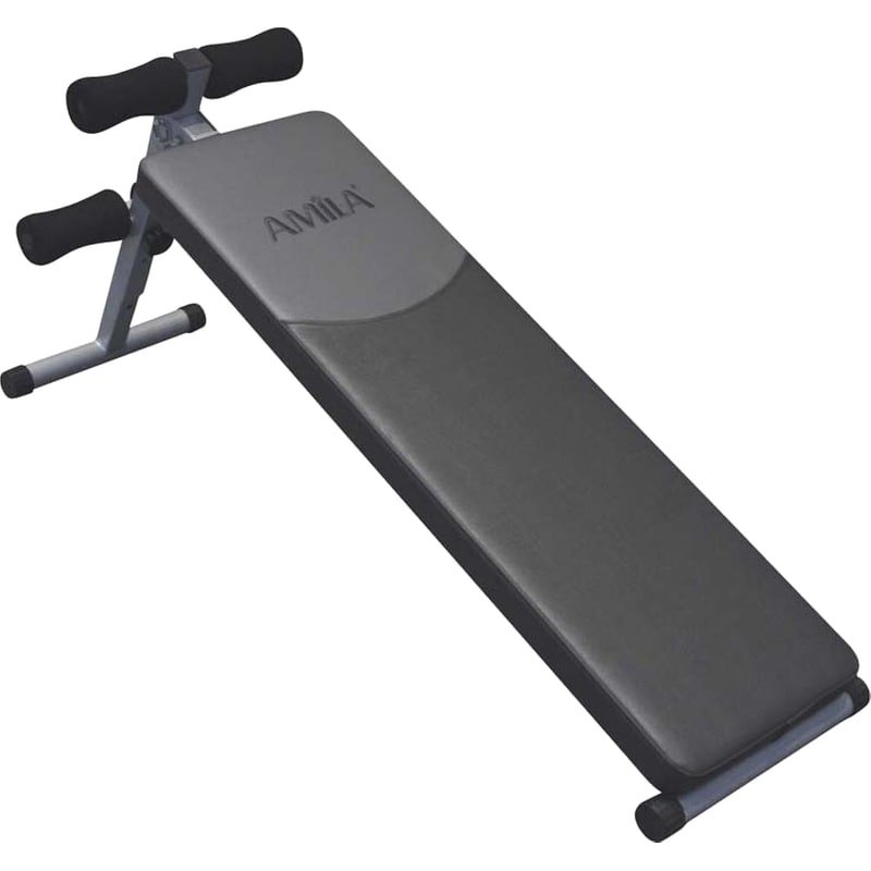 AMILA Επικλινής Πάγκος Γυμναστικής Amila 124x33cm - Γκρι