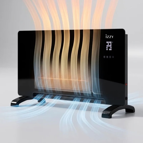 IZZY IZ-9089 2200W Θερμοπομπός Μαύρος image 7