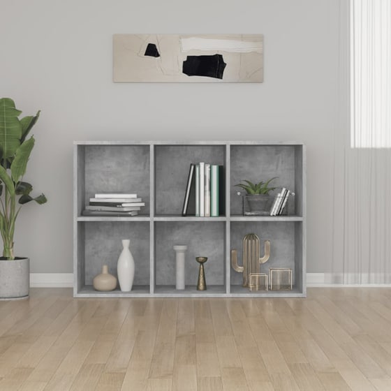 Βιβλιοθήκη VidaXL από Μοριοσανίδα 66x30x98 cm - Γκρι image 3