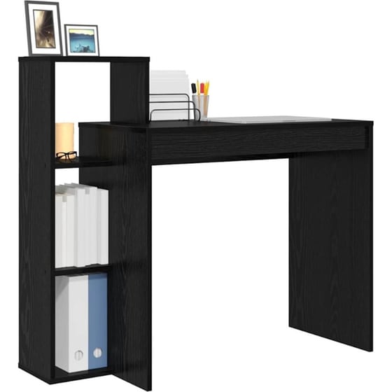 Γραφείο VidaXL από Επεξεργασμένο Ξύλο 100x40x90 cm - Μαύρη Οξιά image 1