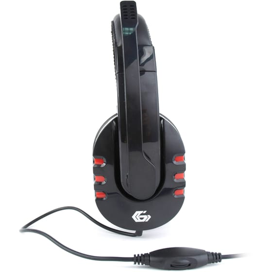 Gembird GHS-402 Gaming Ενσύρματα Ακουστικά 3.5mm - Μαύρα/Κόκκινα image 1
