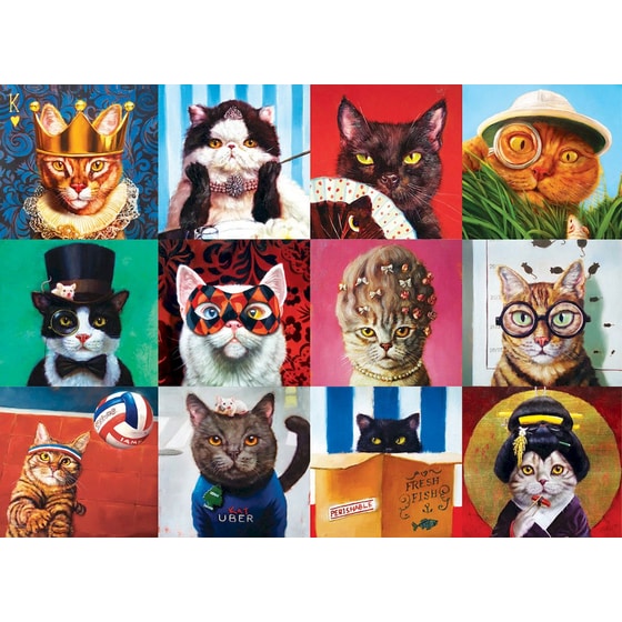 Παζλ Eurographics Funny Cats by Lucia Heffernan (1000 Κομμάτια) image 1