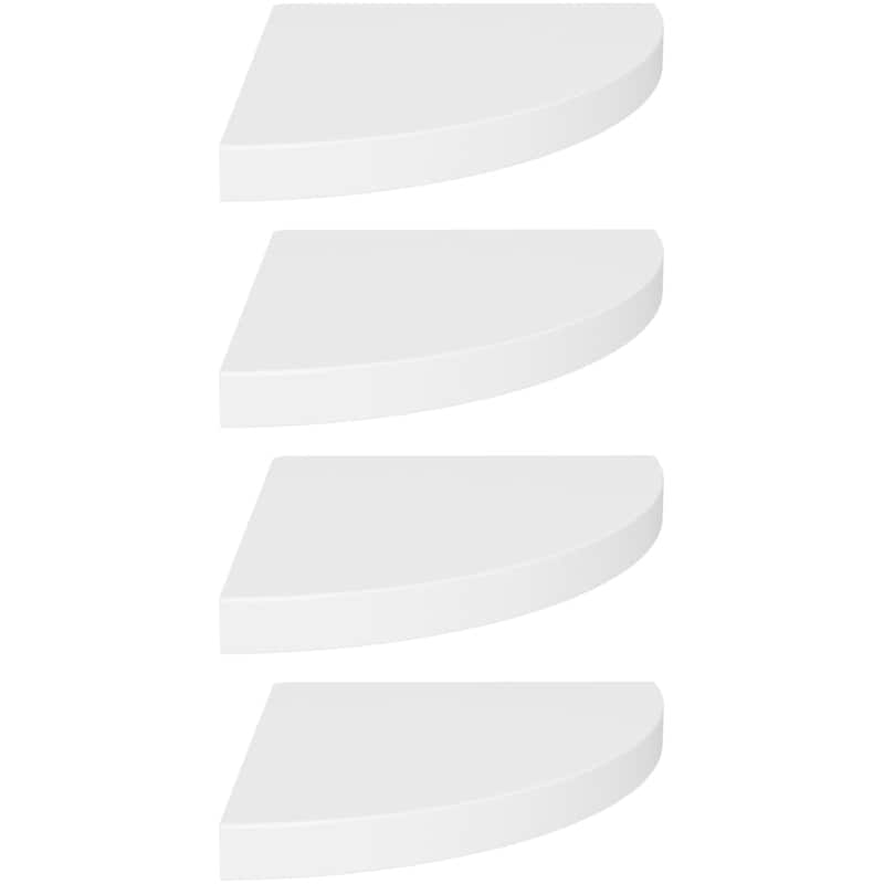 Ράφια Τοίχου VidaXL από MDF Σετ 4 Τμχ 35x35 cm - Λευκό VIDAXL