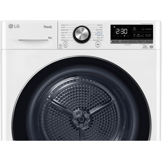 LG RH80V9AVHN 8 kg με Αντλία Θερμότητας Λευκό Στεγνωτήριο Ρούχων image 6