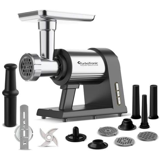 Κρεατομηχανή TURBOTRONIC TT-MG10 2600 W Ασημί/Μαύρο image 3
