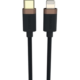 Καλώδιο Φόρτισης και Μεταφοράς Δεδομένων Duracell Toughened USB Cable USB-C σε Lightning 1m - Black
