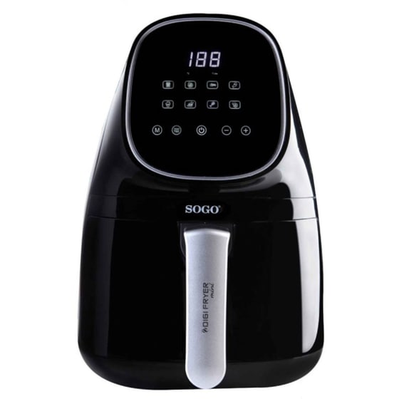 SOGO FRE-SS-10800 με Αποσπώμενο Κάδο 1000 W 2 L Μαύρο Φριτέζα Αέρος image 0