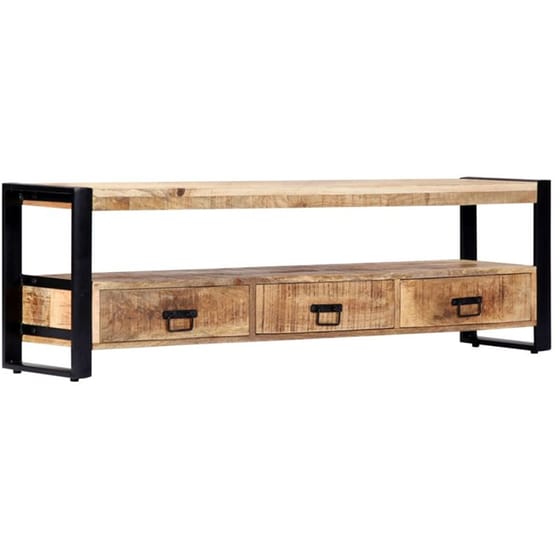 Έπιπλο Τηλεόρασης VidaXL από Ξύλο 150x30x45cm - Kαφέ/Μαύρο image 7