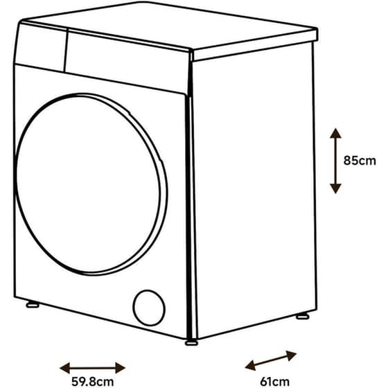 MIJIA QMP4696EU 10kg/7kg Γκρι Πλυντήριο Στεγνωτήριο image 6