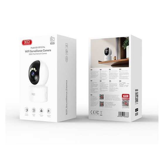 Ασύρματη IP Camera XO CR13 PRO 5MP με WiFi - Λευκό image 2