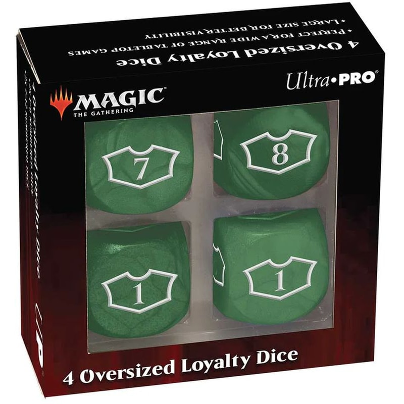 ULTRA PRO Ultra Pro Deluxe 22mm Forest Loyalty Σετ ζαριών με 7-12 For Magic: The Gathering