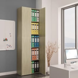 Vidaxl Ντουλάπα Γραφείου Sonoma Δρυς 60 X 32 X 190 Εκ. Από Μοριοσανίδα