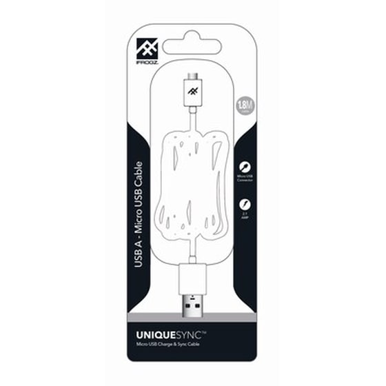 Καλώδιο δεδομένων Ifrogz Uniquesync Micro USB 1.8m - White image 1