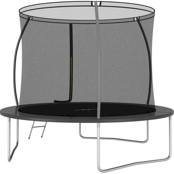 VidaXL Σετ Τραμπολίνου Στρογγυλό 305x76cm για έως 150kg - Μαύρο/ Γκρι image 2