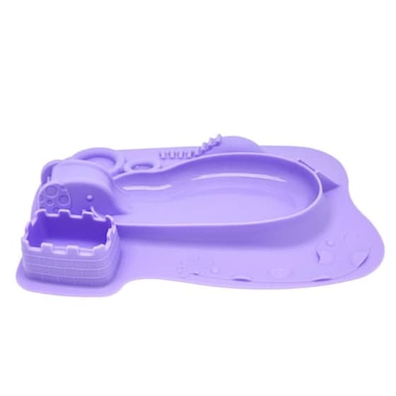 Δίσκος Φαγητού Εκπαίδευσης Μωρών, Σουπλά Δραστηριοτήτων Σιλικόνης Fda Marcus And Marcus Λιλά Willo2 image 1