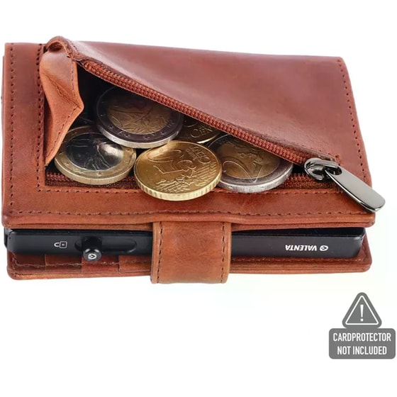 Θήκη Καρτών Valenta Leather Magsafe Luxe Cognac image 6
