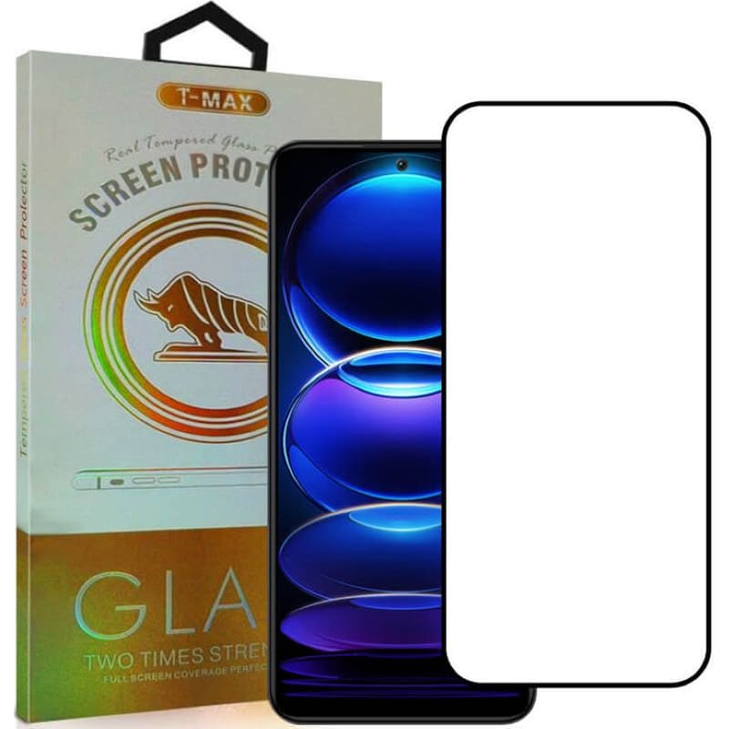 T-MAX Προστατευτικό οθόνης Xiaomi Redmi Note 12 5G / Poco X5 - T-Max Premium 3D Tempered Glass Full Glue Fluid Despensing 0.2mm 9H