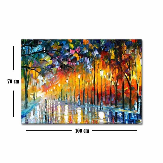 Μοντέρνος Πίνακας 24Mall Φωτισμένος Δρόμος 70x100 cm image 2