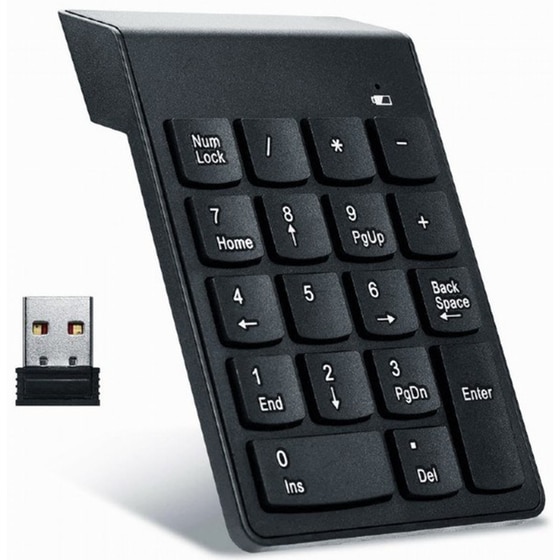 Gembird KPD-W-02 Ενσύρματο NumPad Μαύρο image 1