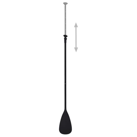 Φουσκωτή Σανίδα SUP VidaXL 300x75 cm - Μαύρη image 9
