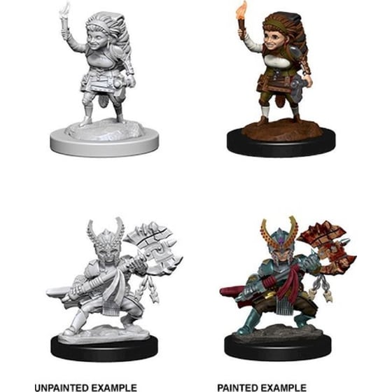 D&D Nolzur's Marvelous Miniatures - Halfling Fighter Female (Wizkids Games) image 1