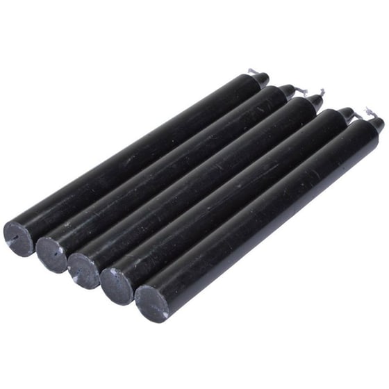 Κεριά Κηροπηγίου Spitishop L-c Essentiel Noir 6bgt101nr 20cm 5 Τμχ - Μαύρο image 0