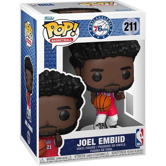 Funko Pop! Basketball -Philadelphia 76ers -Joel Embiid # 211 image 1