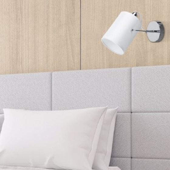 Σποτ Μονόφωτο Homelighting Shiro 77-8099 Μεταλλικό/Υφασμάτινο - Ασημί/Λευκό image 2