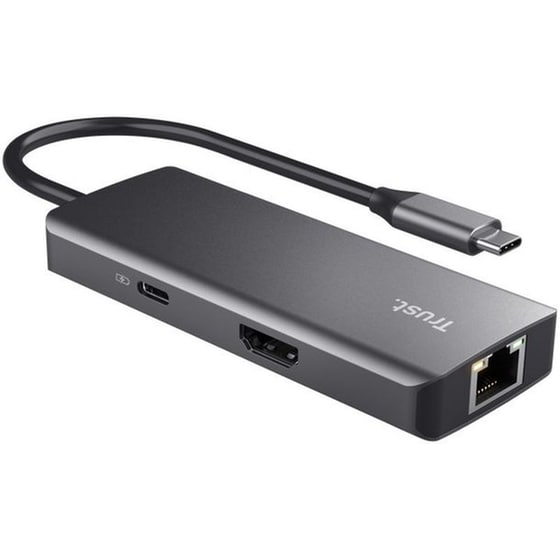 Trust Dalyx USB Hub 6 σε 1 USB-C - Ασημί image 2