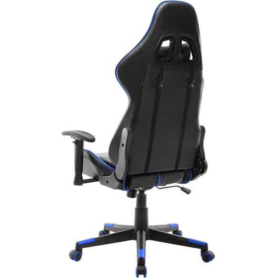 Καρέκλα Gaming VidaXL από Τεχνητό Δέρμα - Μαύρη/Μπλε image 3