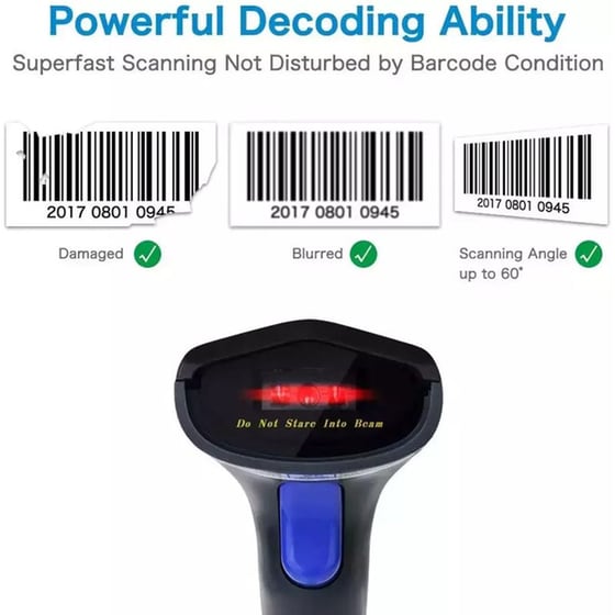 NETUM 3-in-1 Scanner Χειρός Ασύρματο BT/2.4G/Ενσύρματο Ανάγνωση 1D Barcodes image 1