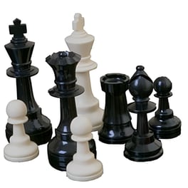 Πλαστικά Πιόνια Σκάκιού με βαρίδι, KH 100mm