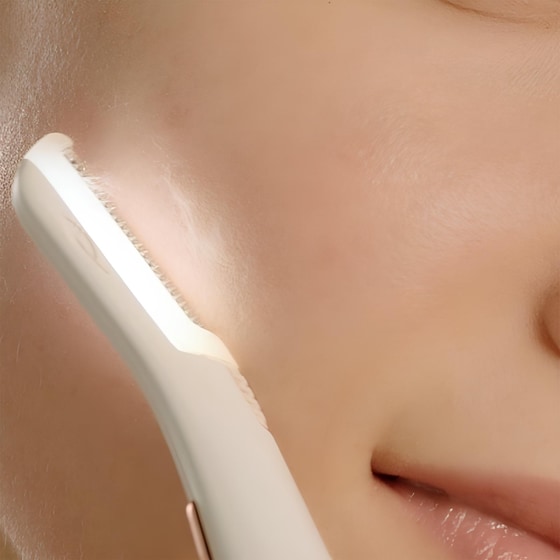 Συσκευη Αποτρίχωσης FLAWLESS DERMAPLANE GLO CA-FA-6034 Λευκό image 1