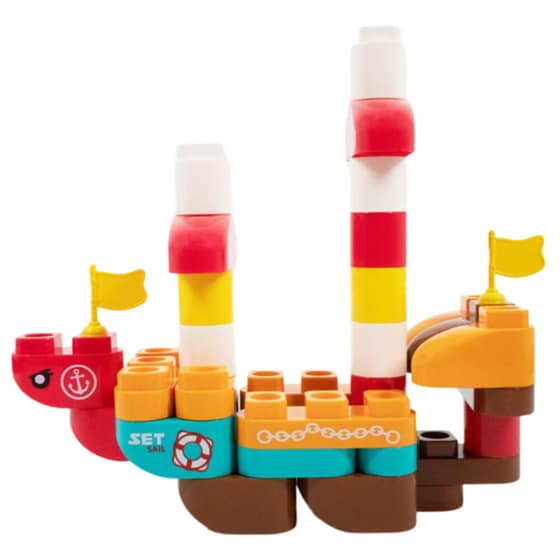 Σετ Τουβλάκια Κατασκευής (38 Κομμάτια) - Ship image 4