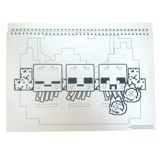 Μπλοκ Ζωγραφικής & Αυτοκόλλητα Gim 40Φ. Minecraft image 4