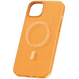 Θήκη Apple iPhone 15 Pro Max - Baseus Fauxther Series Case με MagSafe - Πορτοκαλί