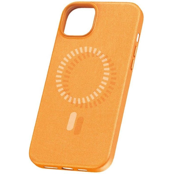 Θήκη Apple iPhone 15 Pro Max - Baseus Fauxther Series Case με MagSafe - Πορτοκαλί image 0
