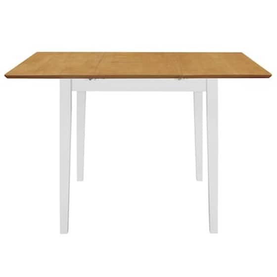 Vidaxl Τραπεζαρία Επεκτεινόμενη Λευκή (80-120) X 80 X 74 Εκ. Από Mdf image 4