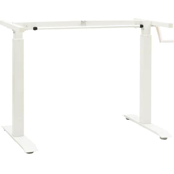 Γραφείο VidaXL από Μασίφ Ξύλο Δρυός 120x60 cm - Λευκό και Φυσικό image 1