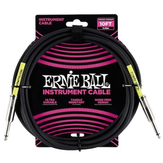 Καλώδιο Οργάνου Ernie Ball 6046 Classic Black 6.00m image 1