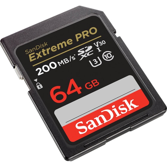 Sandisk Extreme Pro SecureDigital SDXC 64GB Class 10 U3 V30 UHS-I image 1