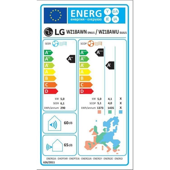 LG Dualcool Pro WZ18AWN Κλιματιστικό Inverter 18.000 BTU A++/A+++ με WiFi image 6