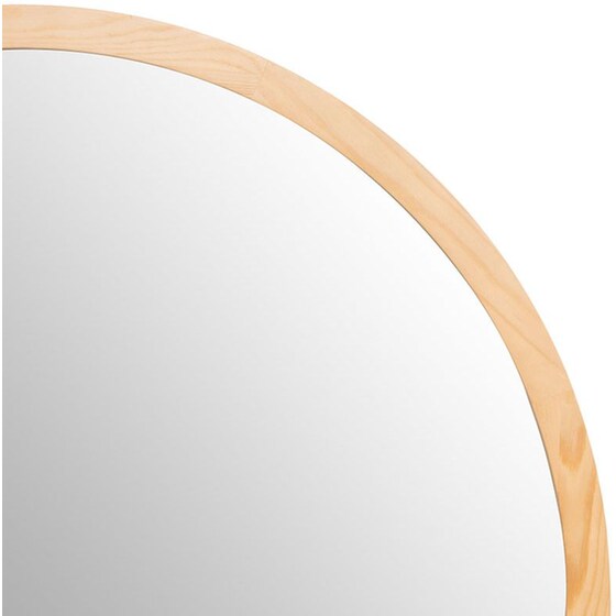 Διακοσμητικός Καθρέφτης Τοίχου Spitishop από MDF Φ110 cm - Μπεζ image 1