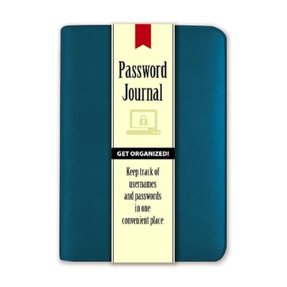 Password Journal: Caribbean Blue image 0